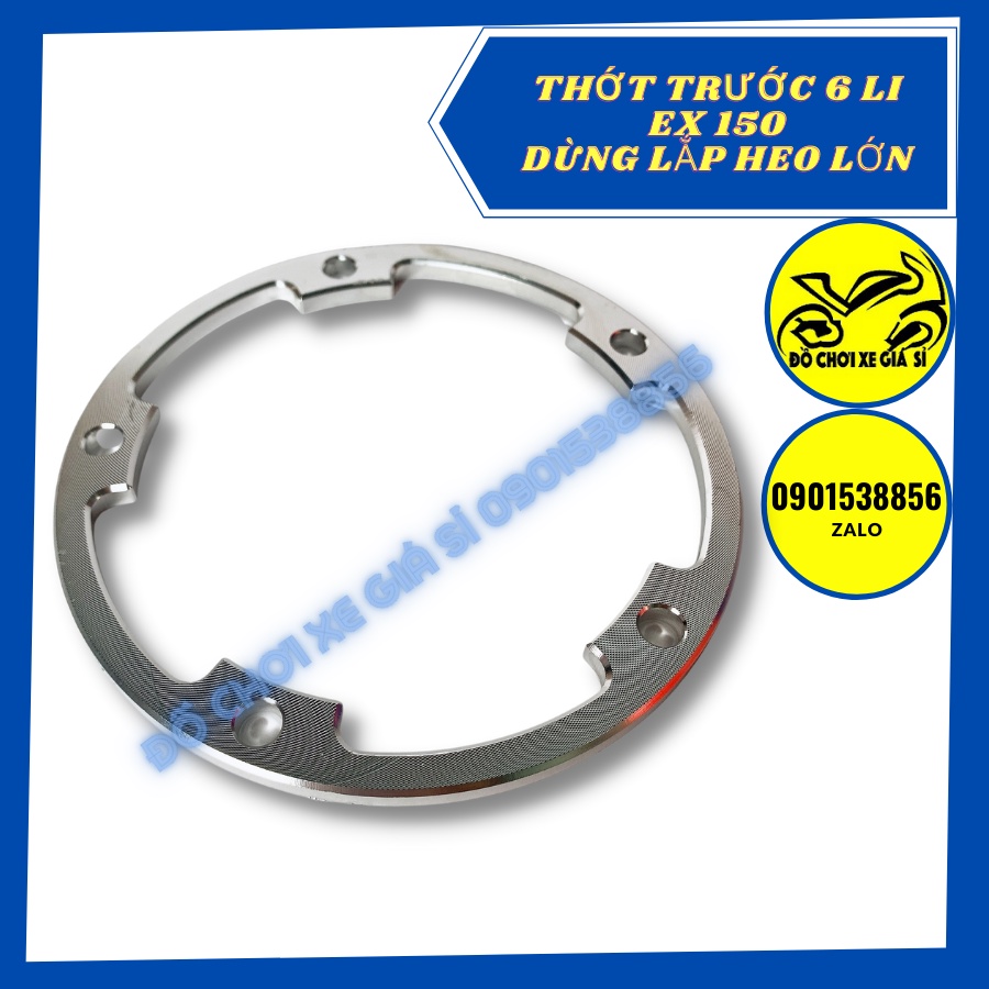 Thớt lòng 5 lỗ kê đĩa trước trước EX 150 6 li dùng để lắp heo lớn