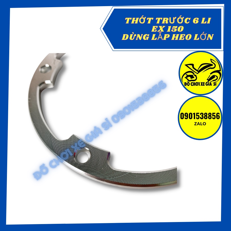 Thớt lòng 5 lỗ kê đĩa trước trước EX 150 6 li dùng để lắp heo lớn