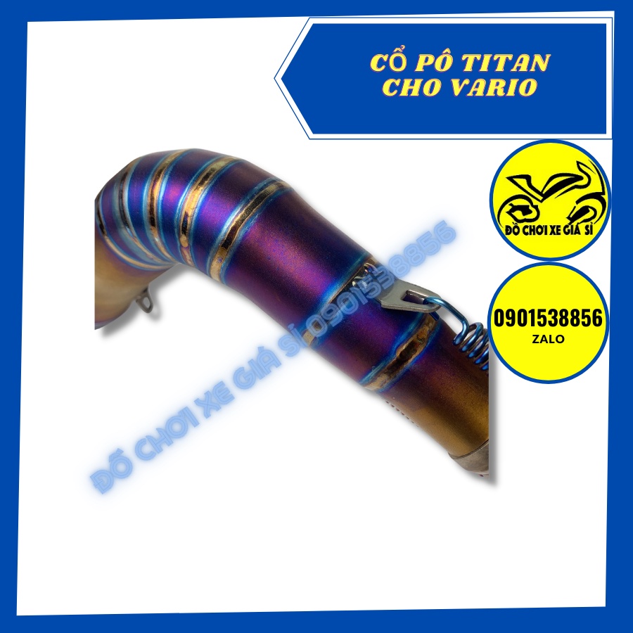 Cổ pô titan cho Vario
