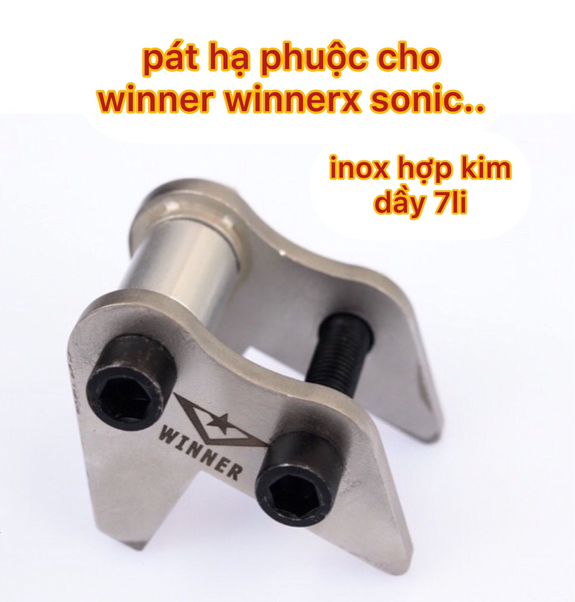 Pát hạ phuộc winner thép không rỉ