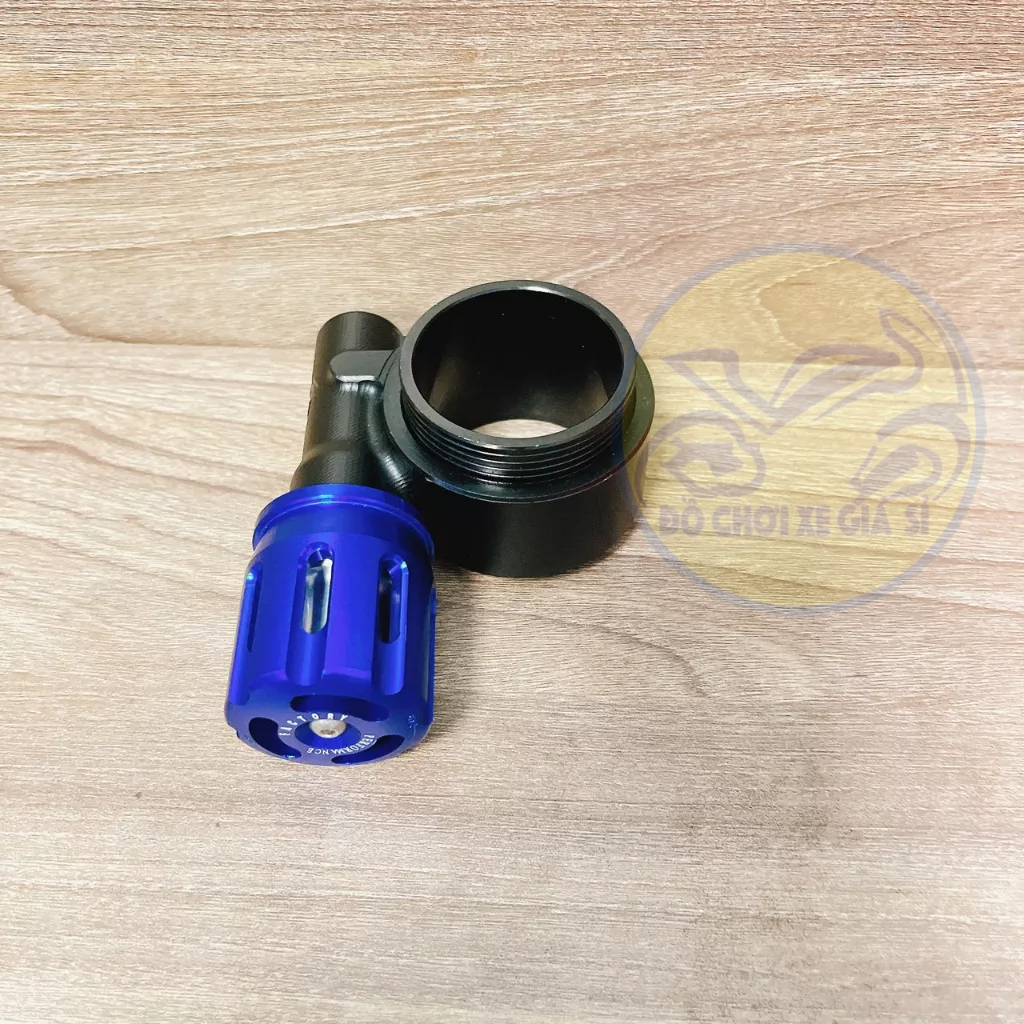 Full bộ Núm tăng chỉnh Phuộc HPA núm lớn xài phuộc Yss,Ohlins,RCB,Yss,Nitron... màu đen núm xanh bên trái
