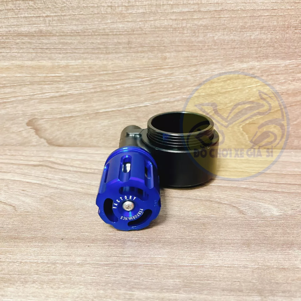 Full bộ Núm tăng chỉnh Phuộc HPA núm lớn xài phuộc Yss,Ohlins,RCB,Yss,Nitron... màu đen núm xanh bên trái