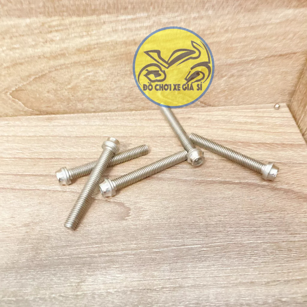 Ốc tiện đầu đầu inox 304 siêu sáng 8li 60 ( Giá 1 con )