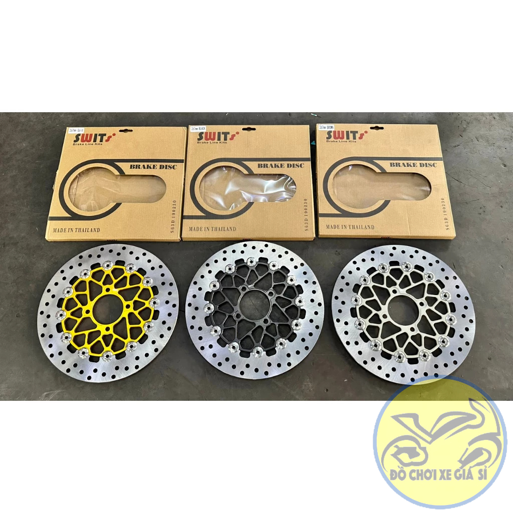 Đĩa thắng Swit 267mm 12 khoen inox 304 thailand