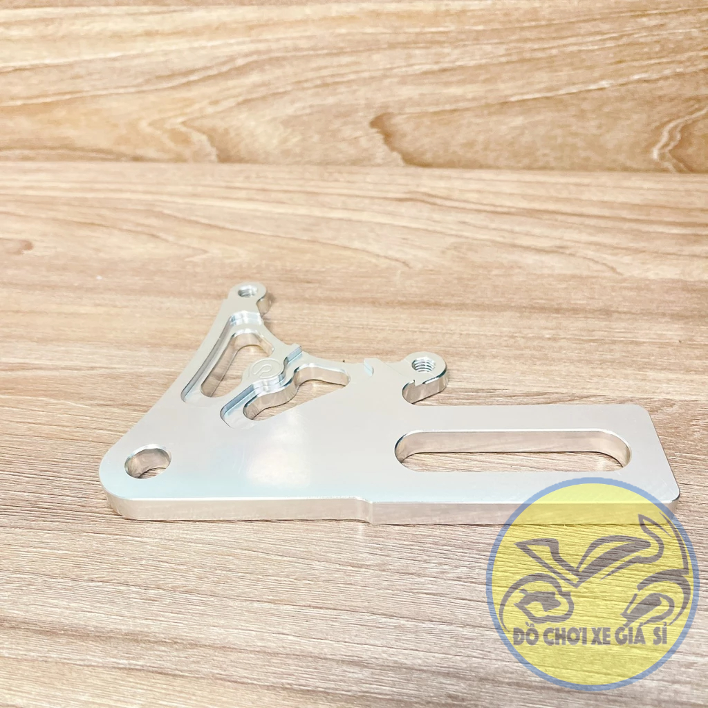 Pát sau Winner/Sonic quay lên đĩa 220mm màu trắng CNC xài heo 2 piston đối xứng
