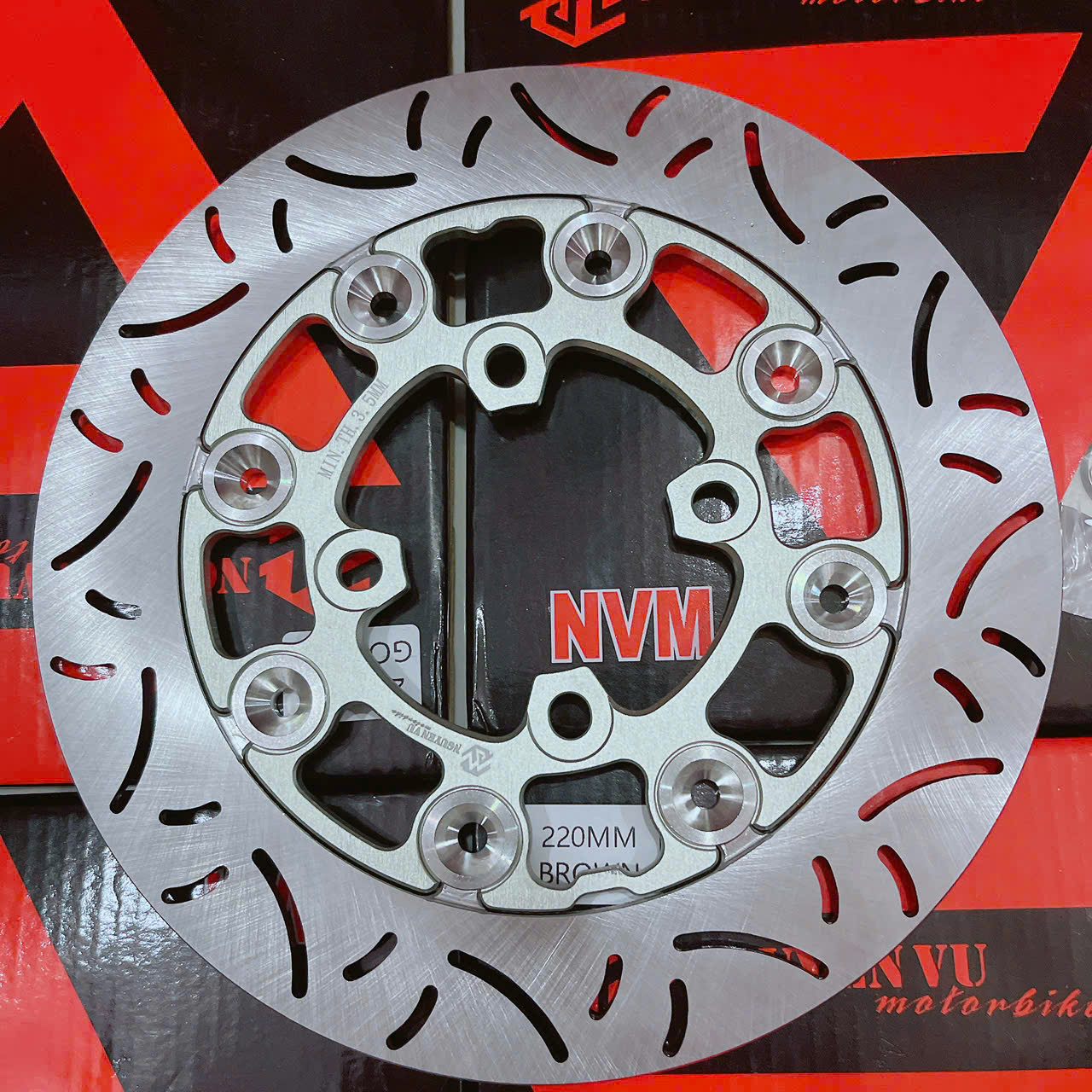 Đĩa thắng 220mm 4 lỗ thông dụng Thương hiệu NVM mẫu k7