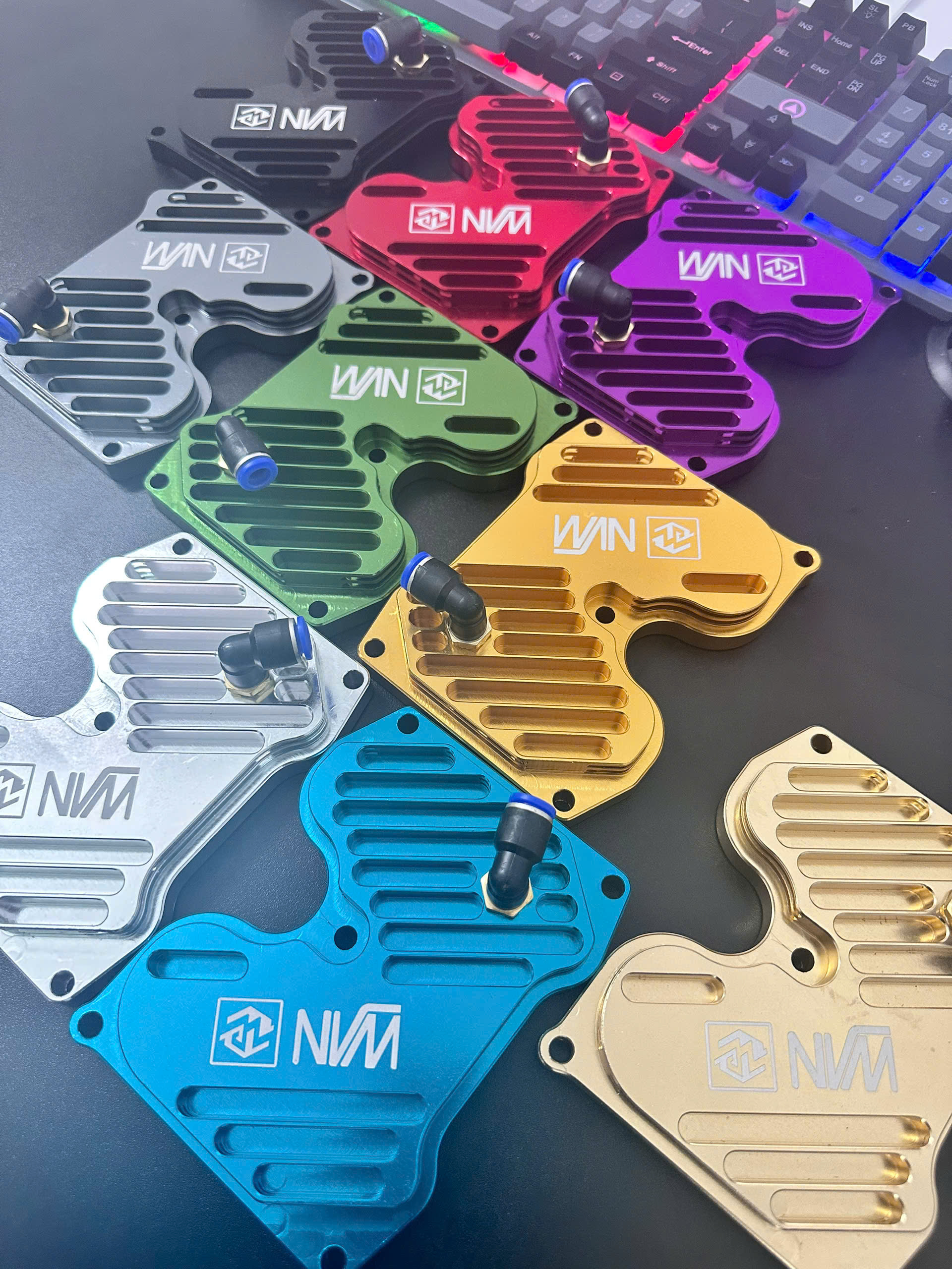 Bộ Nắp Đầu Bò Hợp Kim Nhôm CNC NVM EX135 4s, EX150 có ống hơi