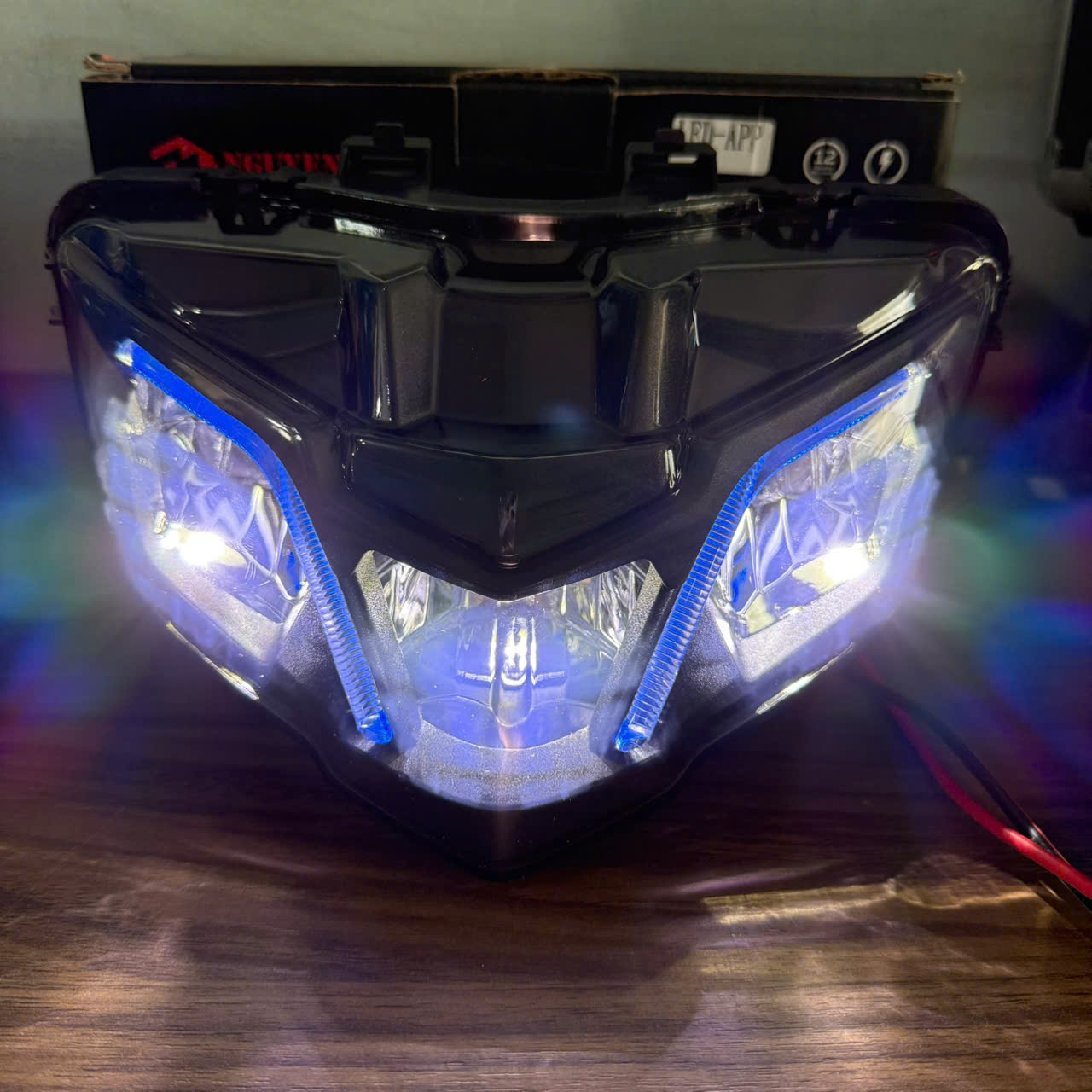 chóa EX 150 chỉnh demi bằng app