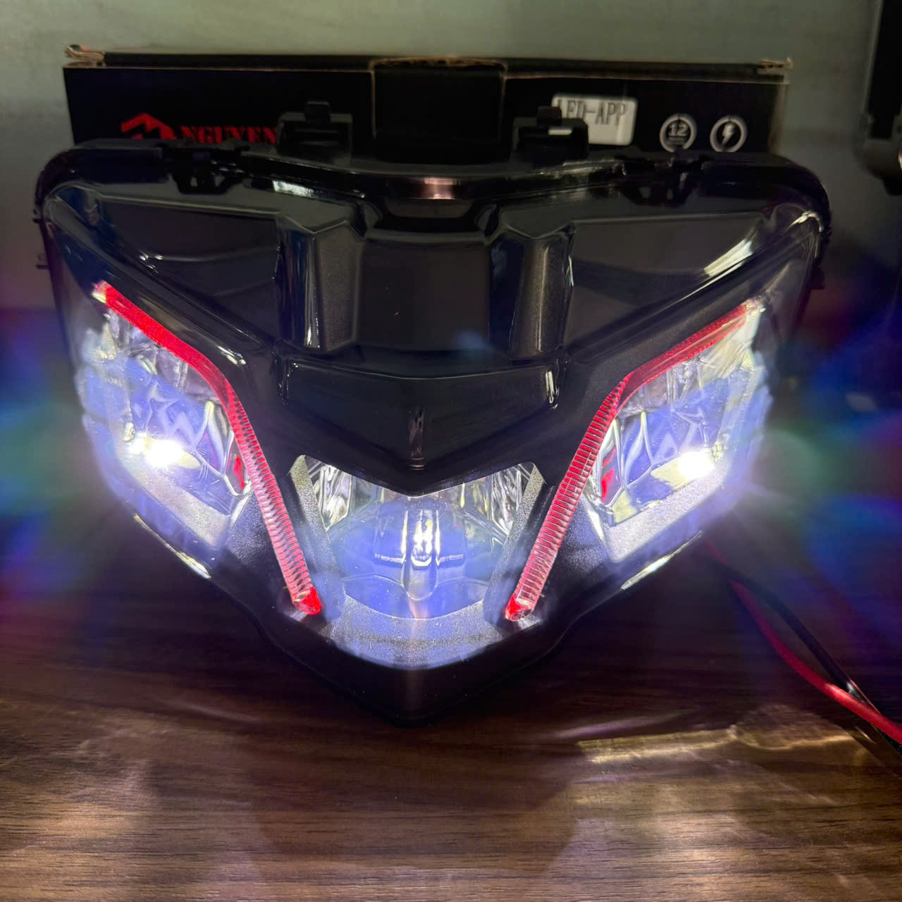 chóa EX 150 chỉnh demi bằng app