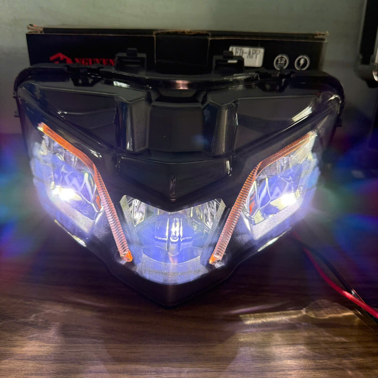 chóa EX 150 chỉnh demi bằng app