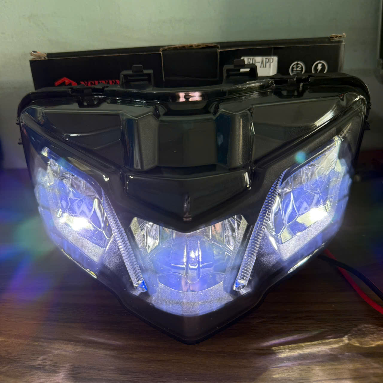 chóa EX 150 chỉnh demi bằng app