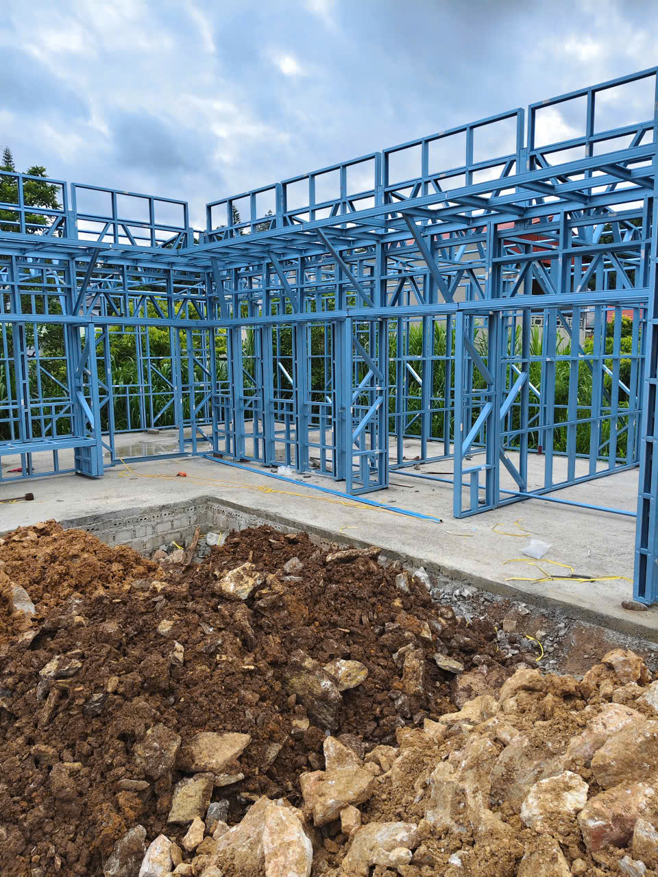 Khung thép lắp ghép G550 tại Mộc châu- Sơn La