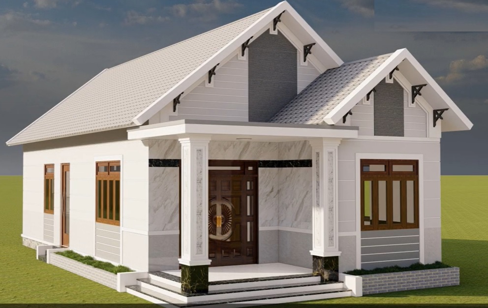 MẪU NHÀ LẮP GHÉP 100M2 3 PHÒNG NGỦ