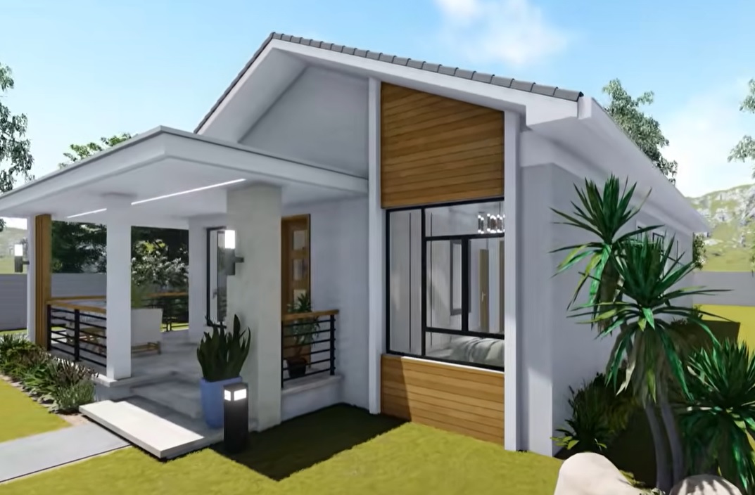 NHÀ VƯỜN 3 PHÒNG NGỦ HIỆN ĐẠI- NHÀ LẮP GHÉP KHUNG THÉP NHẸ