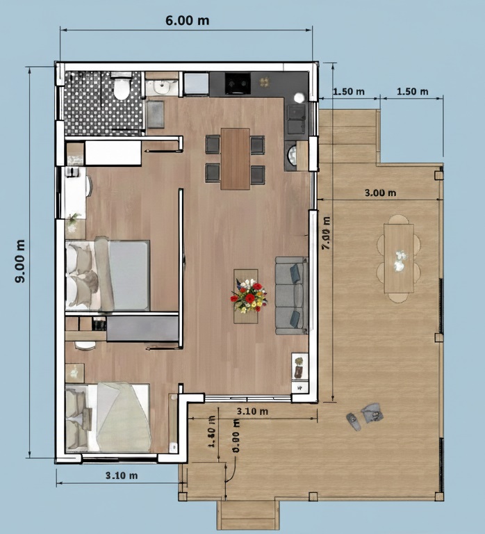 Nhà lắp ghép- Mẫu nhà vườn cấp 4 đẹp hiện đại tối ưu chi phí