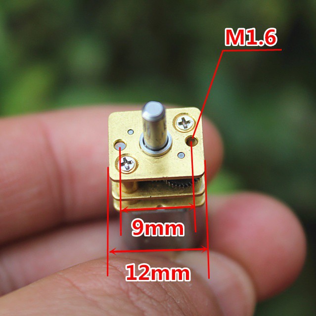 Động cơ giảm tốc N20 DC 3 - 12V. Bánh răng kim loại