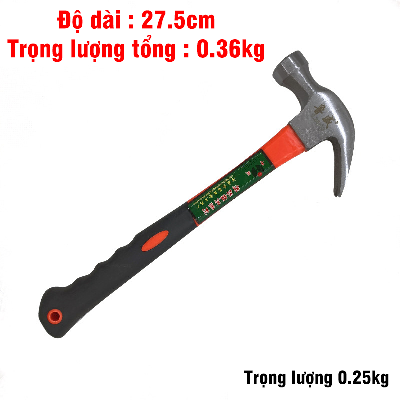 Búa Đinh Cán Dài VITO Nhập Khẩu Đầu Búa Thép CR-V Chắc Chắn, Cán Cao Su