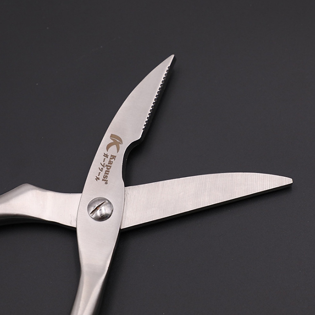Kéo Cắt Đa Năng Cắt Gà, Cắt Xương Cứng KAPUSI Thép SK5 10inch/250mm
