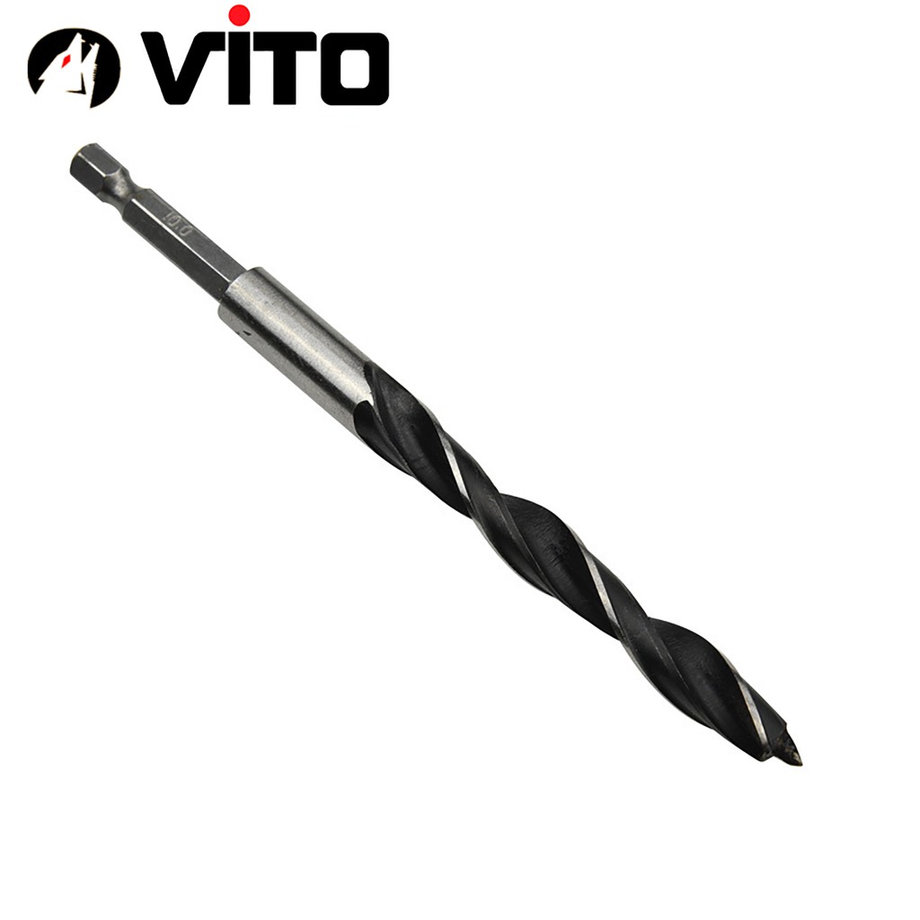 Bộ 5 Mũi Khoan Gỗ VITO Có Đầu Cố Định Tâm Chuôi Lục Giác Kích Thước 4-10mm