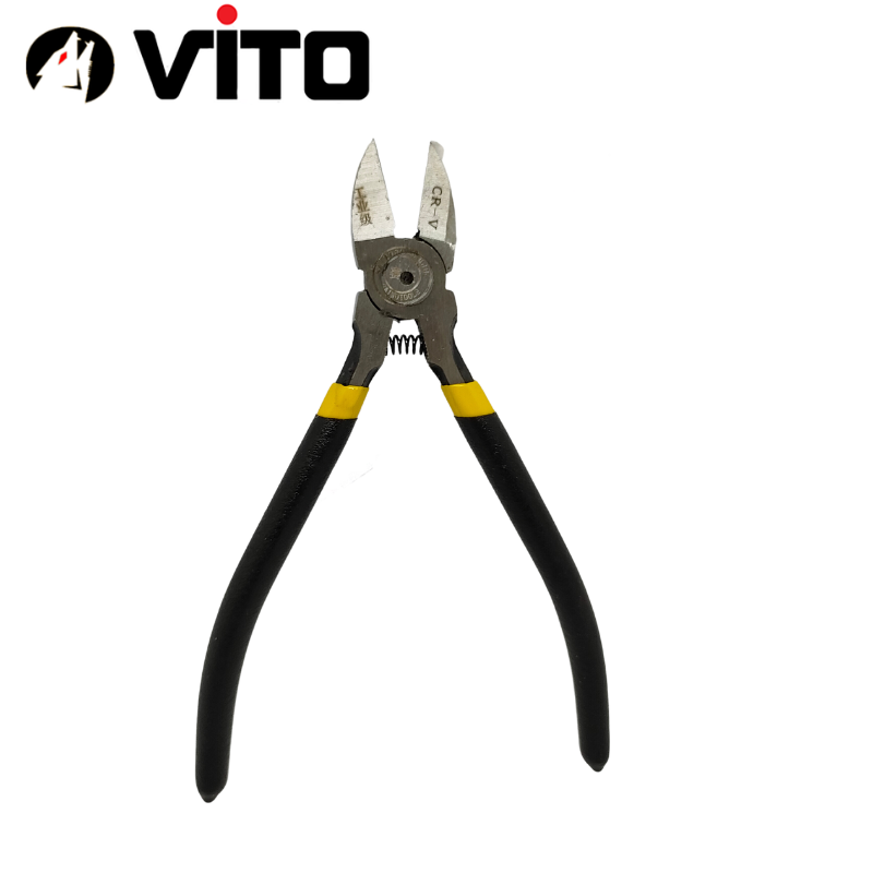 Kìm Cắt Cao Cấp Thép CR-V Cắt Sát Linh Kiện Điện Tử Cán Bọc Cao Su VITO Nhập Khẩu