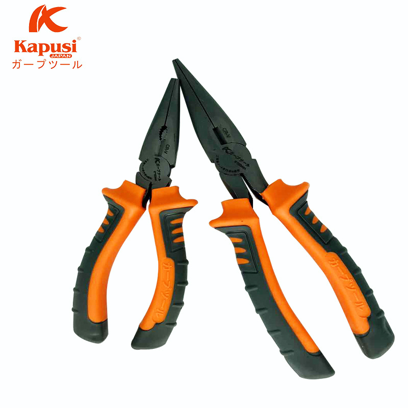 Kìm Nhọn Mỏ Dài, Kìm Bẹt Thép CR-V Cán Bọc Cao Su Hàng VITO Nhập Khẩu