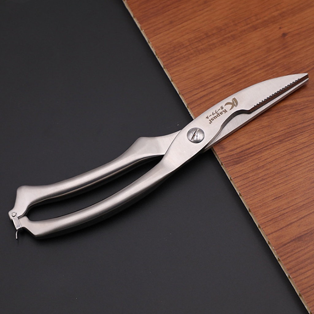 Kéo Cắt Đa Năng Cắt Gà, Cắt Xương Cứng KAPUSI Thép SK5 10inch/250mm