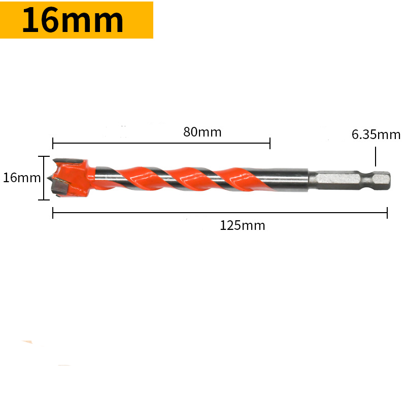Mũi Khoan Khoét Lỗ Gỗ, Nhựa VITO Lưỡi Hợp Kim 16-25mm Chuôi Lục Giác