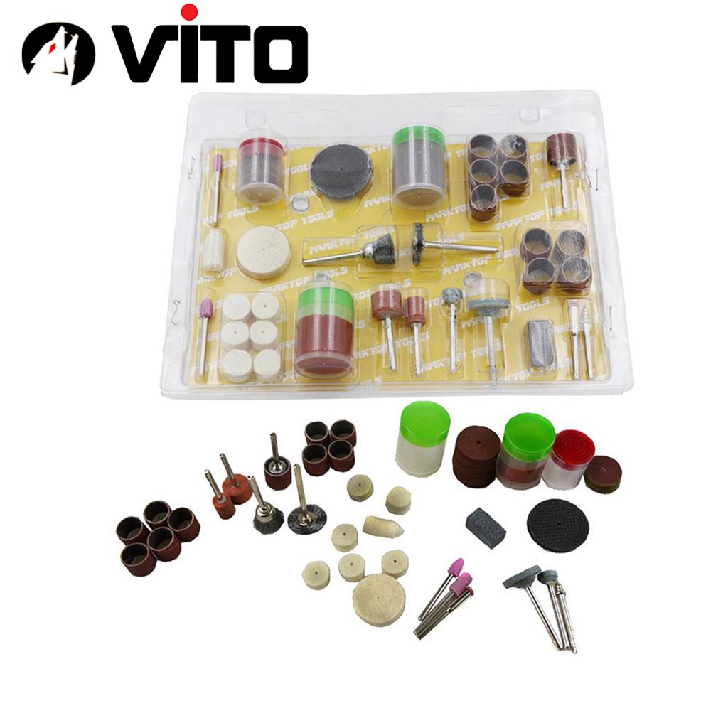 Bộ phụ kiện mài khắc đánh bóng đa năng VITO 105 chi tiết đa năng