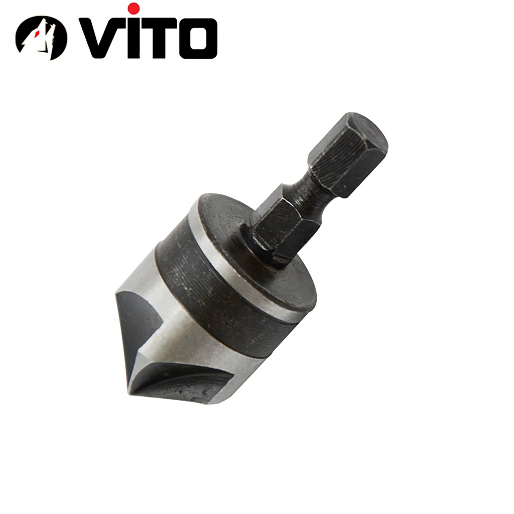 Bộ 3 Mũi Doa Âm Miệng Lỗ Bắt Âm Vít 12-16-19mm VITO 5 Lưỡi Phay Chuôi Lục Giác