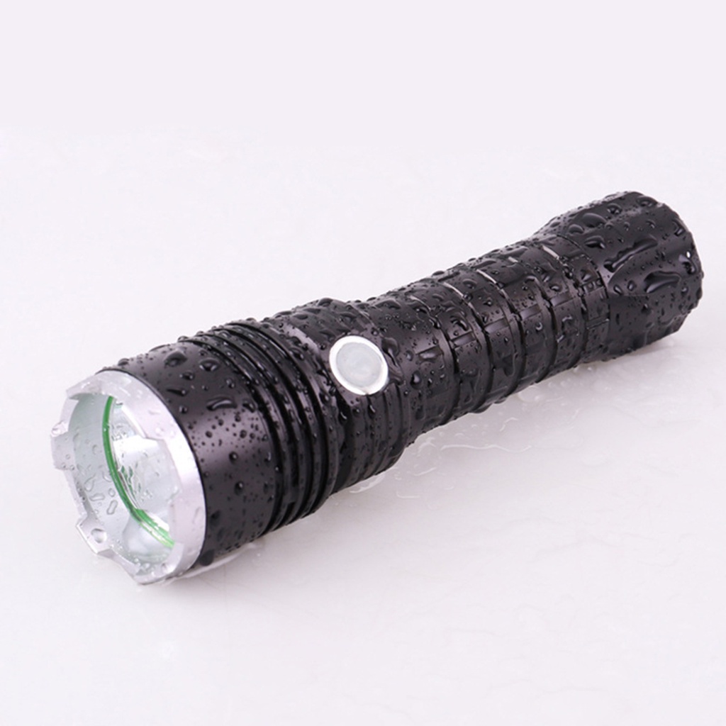 Đèn Pin Siêu Sáng Đầu Tác Chiến LED P50 Dùng Pin 26650/18650 Tích Hợp Cổng Sạc