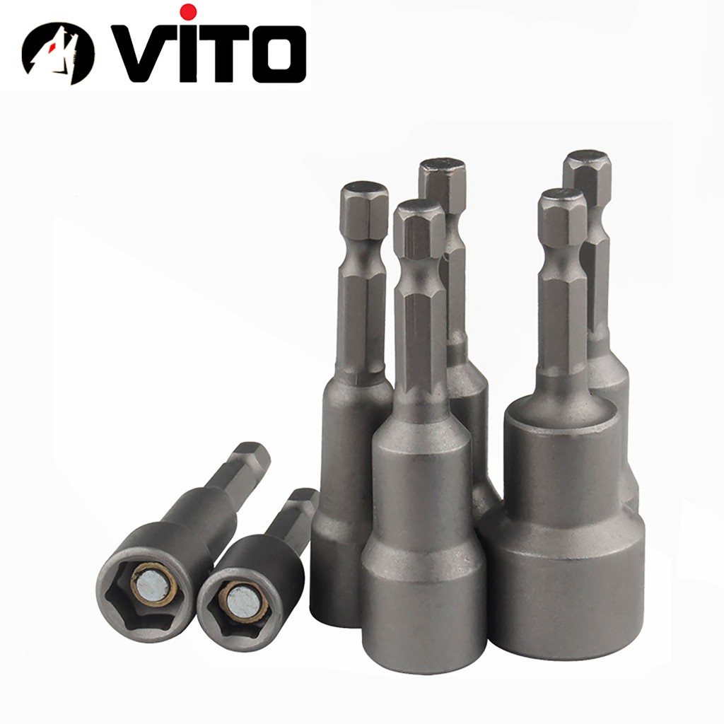 Đầu Chụp Bulong Bắn Vít Lục Giác Có Nam Châm Dài 65mm VITO Các Kích Cỡ