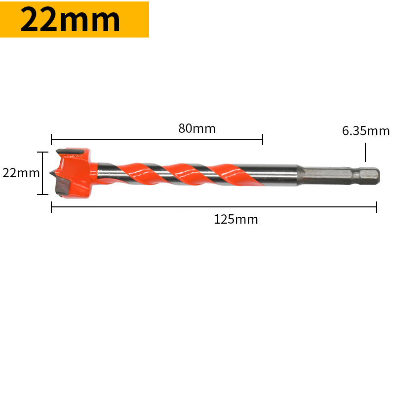 Mũi Khoan Khoét Lỗ Gỗ, Nhựa VITO Lưỡi Hợp Kim 16-25mm Chuôi Lục Giác