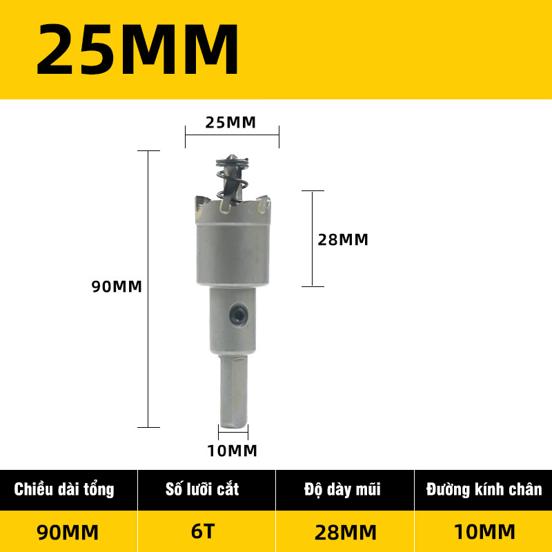 Mũi Khoét Inox, Sắt,Thép VITO Chất Liệu Hợp Kim TCT Đúc Nguyên Khối Chuyên Dụng
