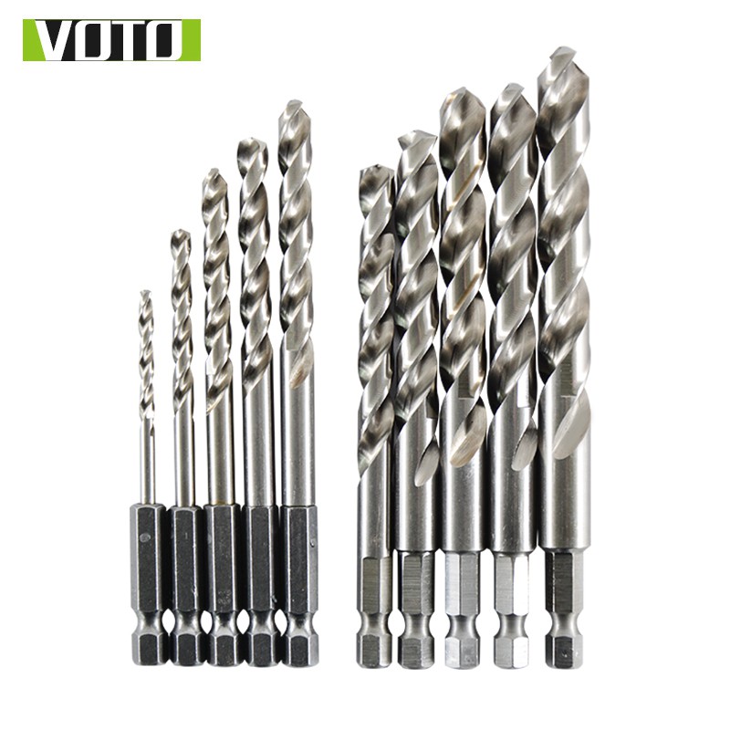 Mũi Khoan Xoắn Thép HSS Co 5% Cobalt Khoan Sắt Thép Chân Lục Giác