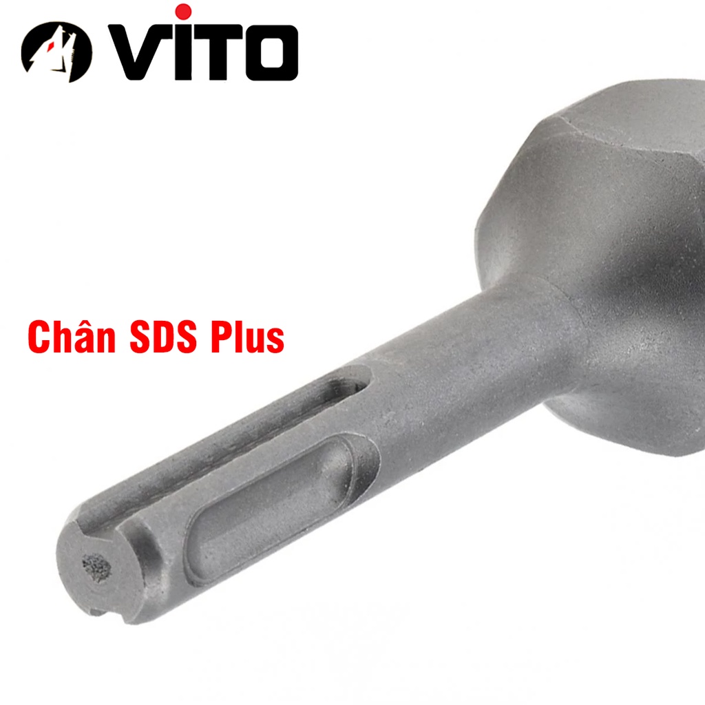 Đầu Chuyển Đổi Khoan Bê Tông SDS Plus Sang Chân Rút Lõi Bê Tông M22 VITO Đúc Nguyên Khối