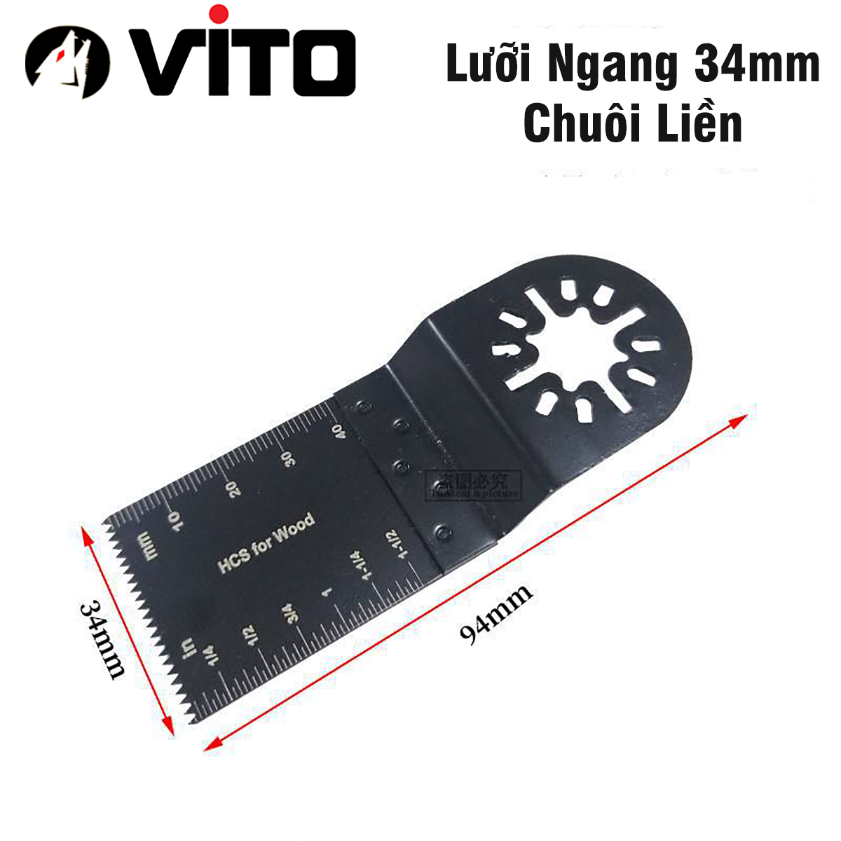 Lưỡi Cắt Chất Liệu HCS Sử Dụng Cho Máy Cắt Rung, Máy Chà Nhám VITO Cắt Gỗ Nhựa, Kim Loại Mềm