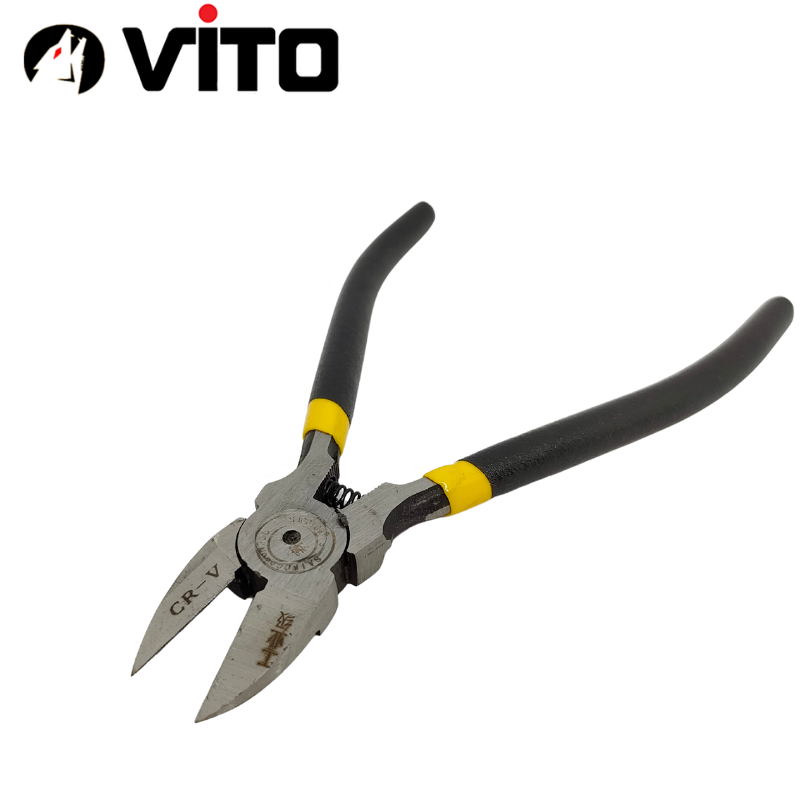 Kìm Cắt Cao Cấp Thép CR-V Cắt Sát Linh Kiện Điện Tử Cán Bọc Cao Su VITO Nhập Khẩu