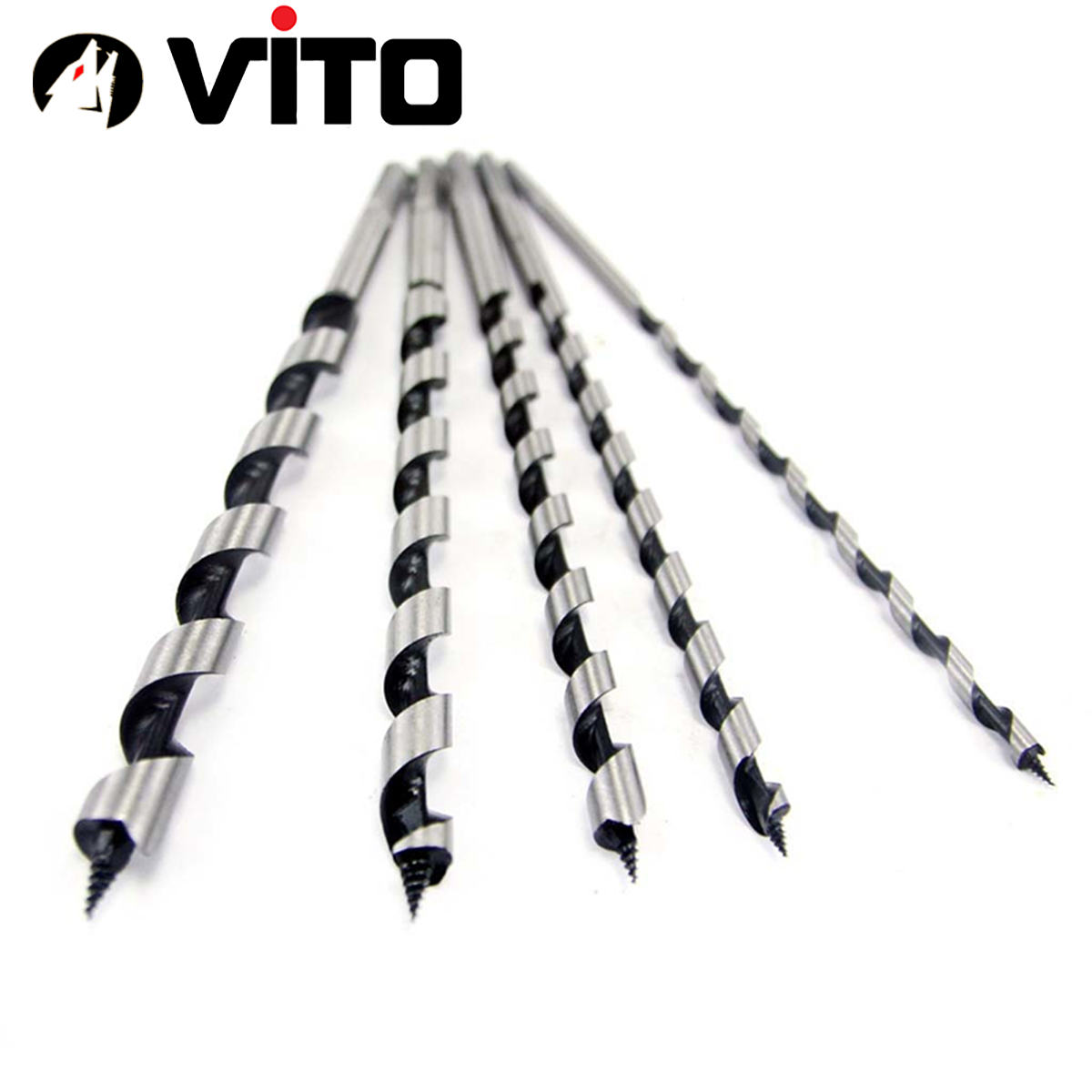 Bộ 5 Mũi Khoan Gỗ Xoắn Ốc Auger VITO Kích Thước 6-14mm Dài 230mm Chân Lục Giác