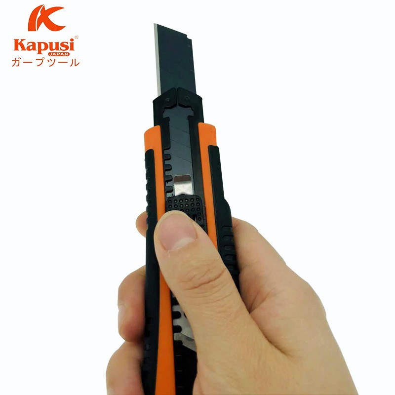 Dao Rọc Giấy KAPUSI 18mm Loại 1 Lưỡi/3 Lưỡi (Chọn Phân Loại)