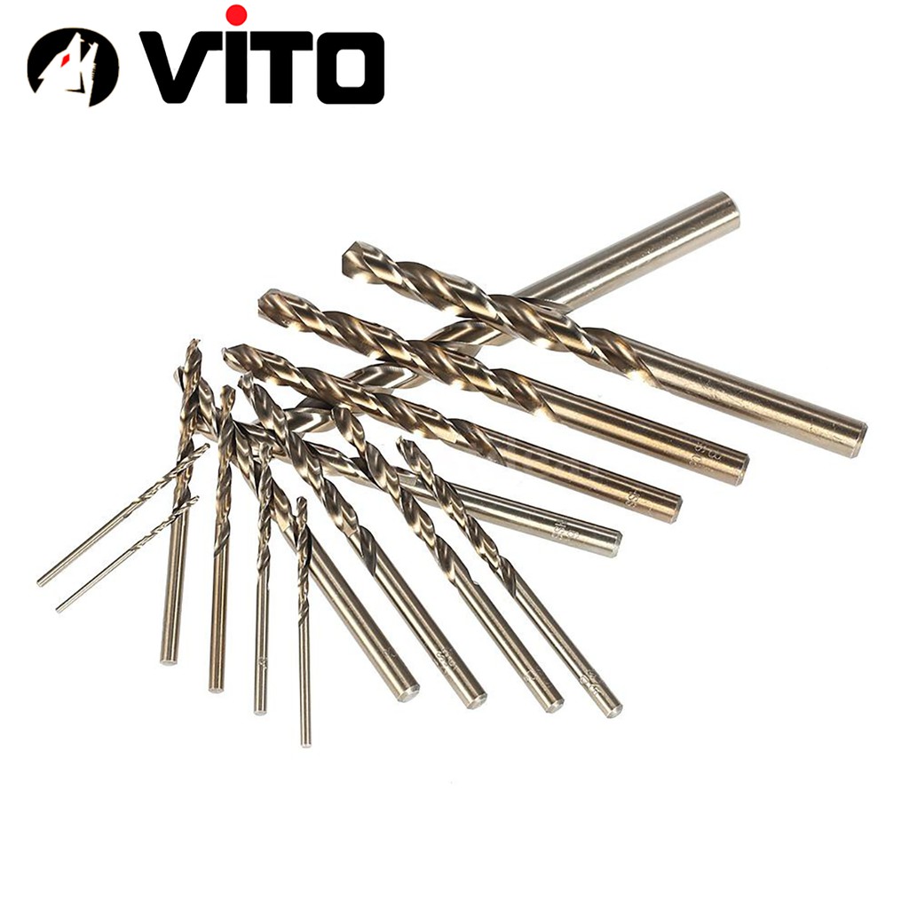 Mũi Khoan Xoắn Chân Tròn 1-5.5mm VITO Chất Liệu HSS CO M35 Chuyên Dụng Khoan Inox, Sắt, Thép