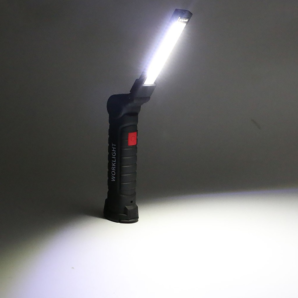 Đèn Pin WorkLight LED COB + XPE Sạc Pin Đa Năng, Đế Nam Châm