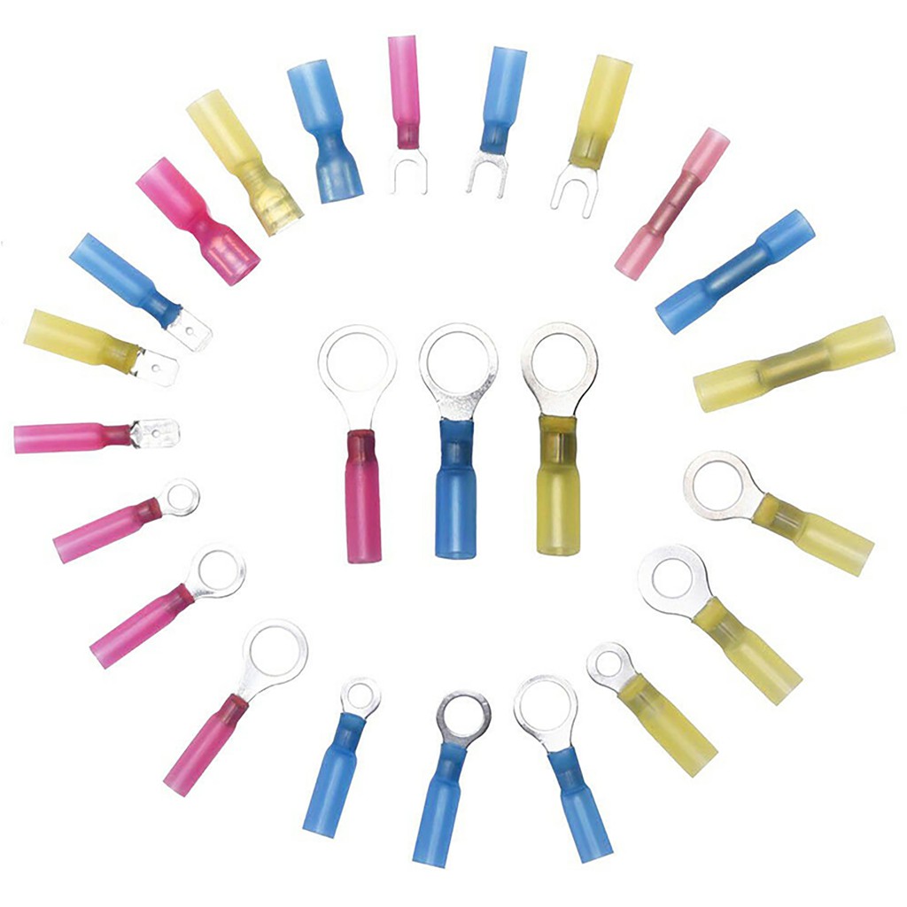 Hộp 240 Đầu Cos (Cos Khuyên, Cos Vòng, Cos Y, Cos Dẹp) Nối Dây Điện Ống Gen Co Nhiệt VITO