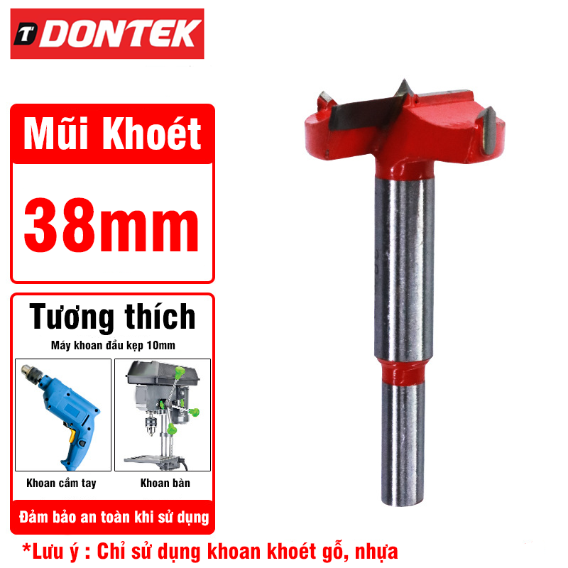 Mũi Khoan Khoét Lỗ Gỗ, Nhựa VITO Chuôi Tròn Kích Thước 16-60mm
