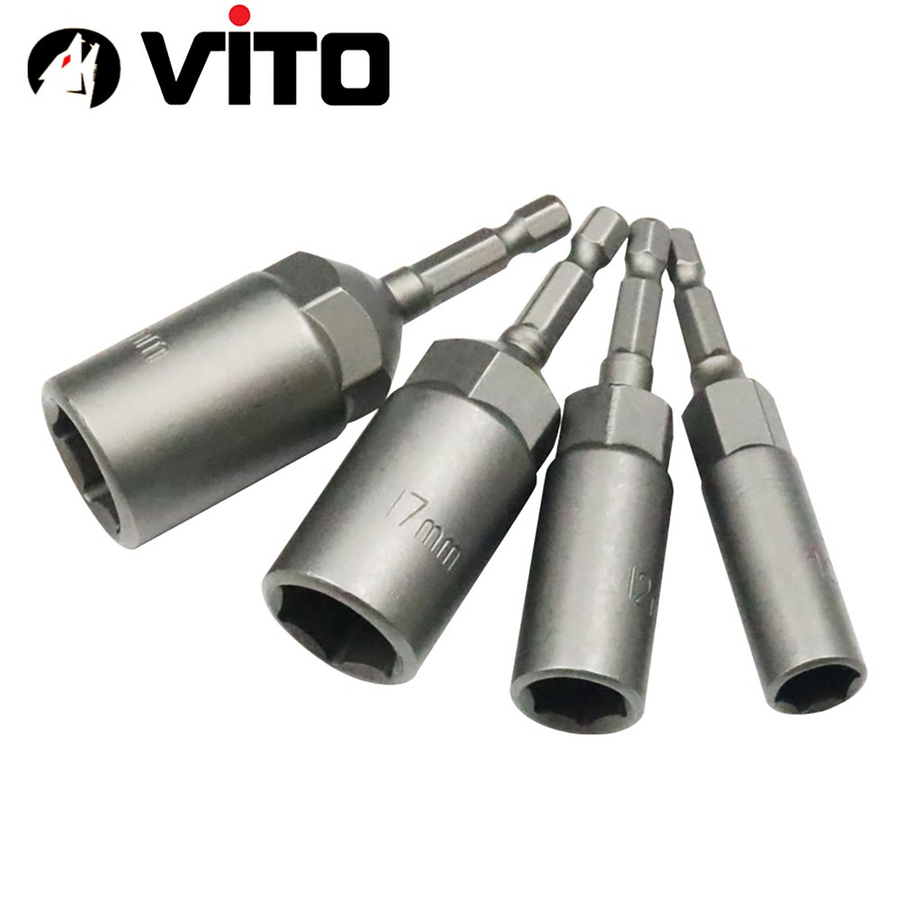 Chụp Bulong Sâu Lòng Bắn Vít Chân Lục Giác VITO Dài 80mm Các Kích Cỡ