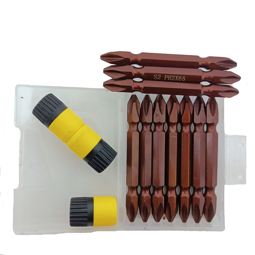 Hộp 10 Mũi Vít 4 Cạnh VITO Có Nam Châm Trợ Lực Dài 65mm