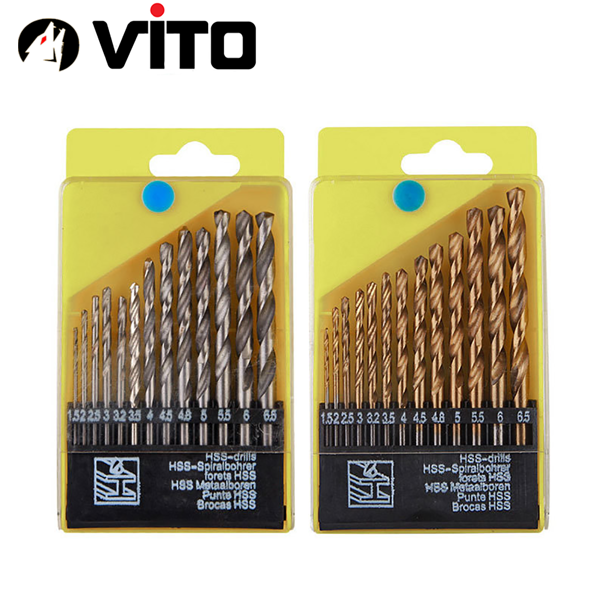 Bộ Mũi Khoan Xoắn Chân Tròn Thép Gió HSS Có Hộp Đựng (Chọn Phân Loại)