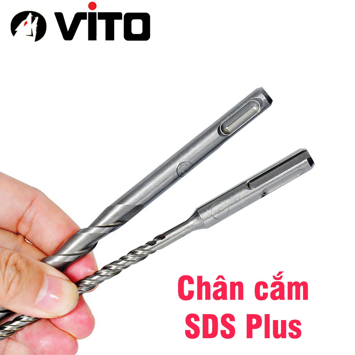 Mũi Khoan Bê Tông VITO Chân Gài SDS Plus Chắc Chắn Thép HSS