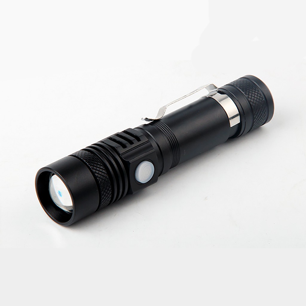 Đèn Pin Siêu Sáng LED T6 Dùng Pin 18650 Tích Hợp Cổng Sạc