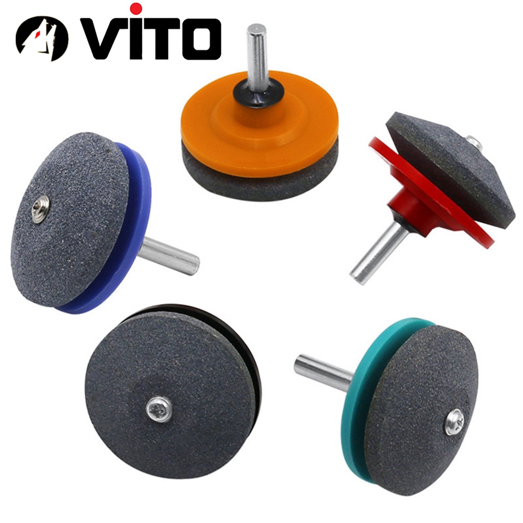Đá Mài Dao 1 Đĩa VITO Gắn Cho Máy Khoan Pin, Khoan Điện Đầu Kẹp
