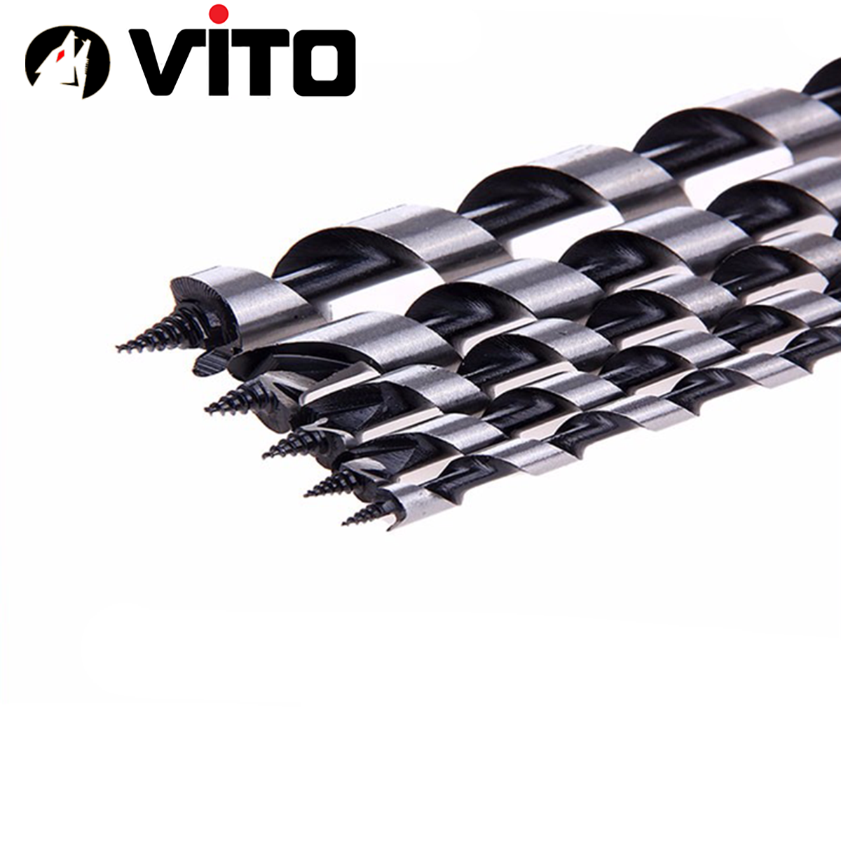 Bộ 5 Mũi Khoan Gỗ Xoắn Ốc Auger VITO Kích Thước 6-14mm Dài 230mm Chân Lục Giác